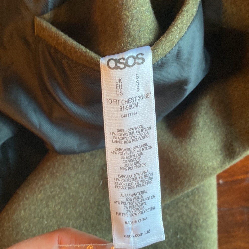 ASOS Wool Coat - Picture 4 of 11